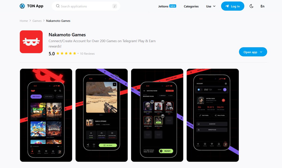 GamingTelegram's tweet photo. Are you using the $NAKA x $TON MiniApp ?

Instant #P2E opportunities or just competitive fun.💫

#GameFi #Web3 @ton_blockchain #Telegram