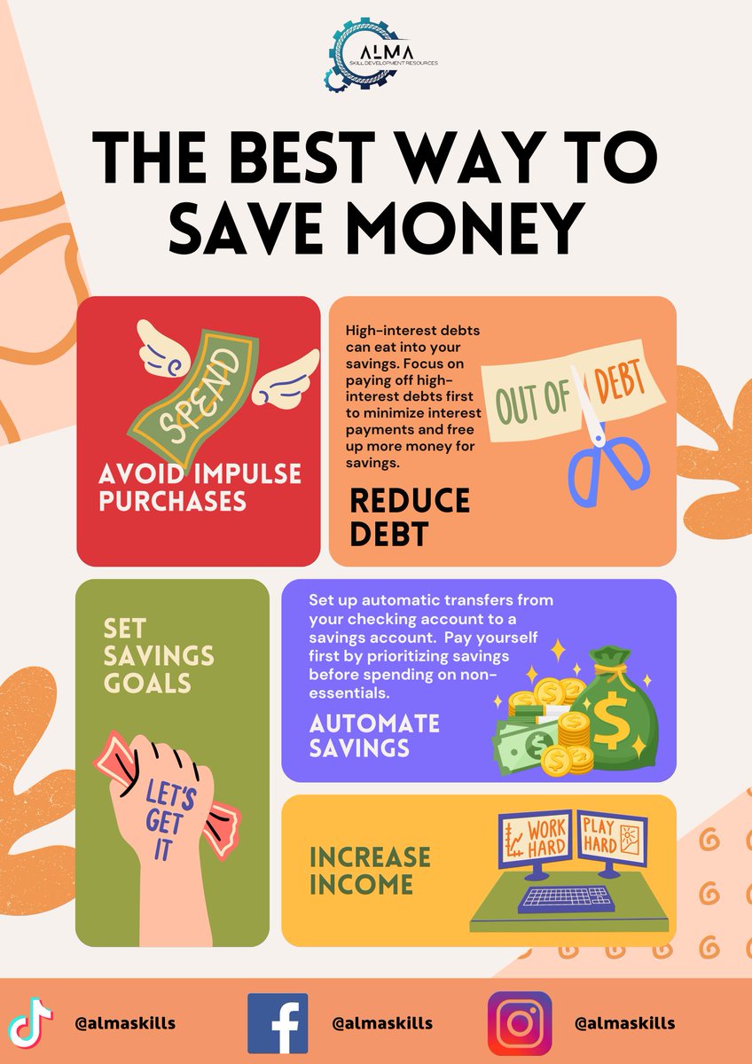 AlmaSkill's tweet photo. THE BEST WAY TO SAVE MONEY
#savings
#AlmaSkill https://t.co/HUgVf7oH72