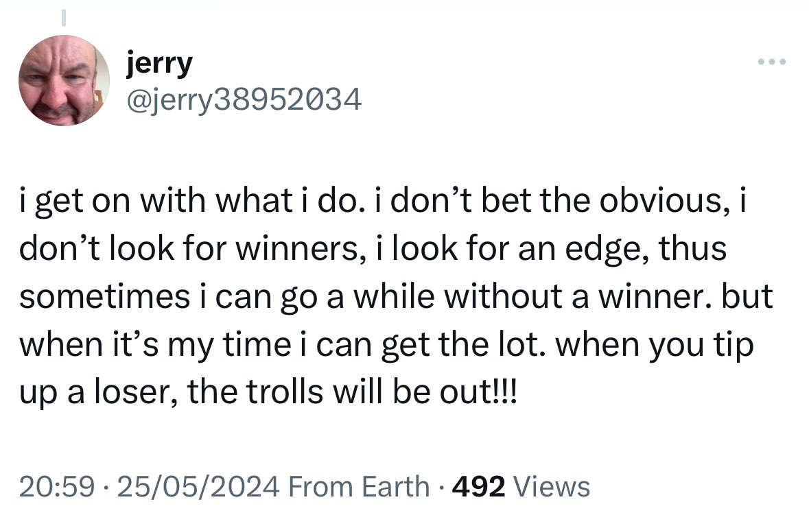 CecilHR_'s tweet photo. One of the biggest punting weeks coming up for racing folk. Lots of liquidity &amp; racing, but few real opportunities. Important to remember these nuggets..
cc: @jerry38952034 https://t.co/tp6KjwOfpj