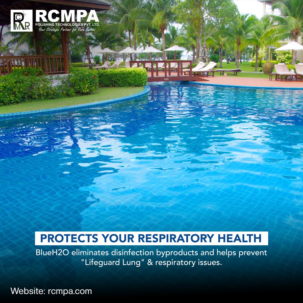 rcmpaglobal's tweet image. Discover the essential benefits of BlueH2O for your pool health! From balancing chlorine levels to protecting respiratory health and preventing skin irritation, BlueH2O is the key to a cleaner, safer swimming experience. Swipe through to learn more!   #PoolHealth #BlueH2O #Rcmpa