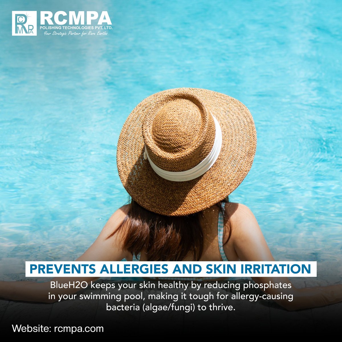 rcmpaglobal's tweet image. Discover the essential benefits of BlueH2O for your pool health! From balancing chlorine levels to protecting respiratory health and preventing skin irritation, BlueH2O is the key to a cleaner, safer swimming experience. Swipe through to learn more!   #PoolHealth #BlueH2O #Rcmpa