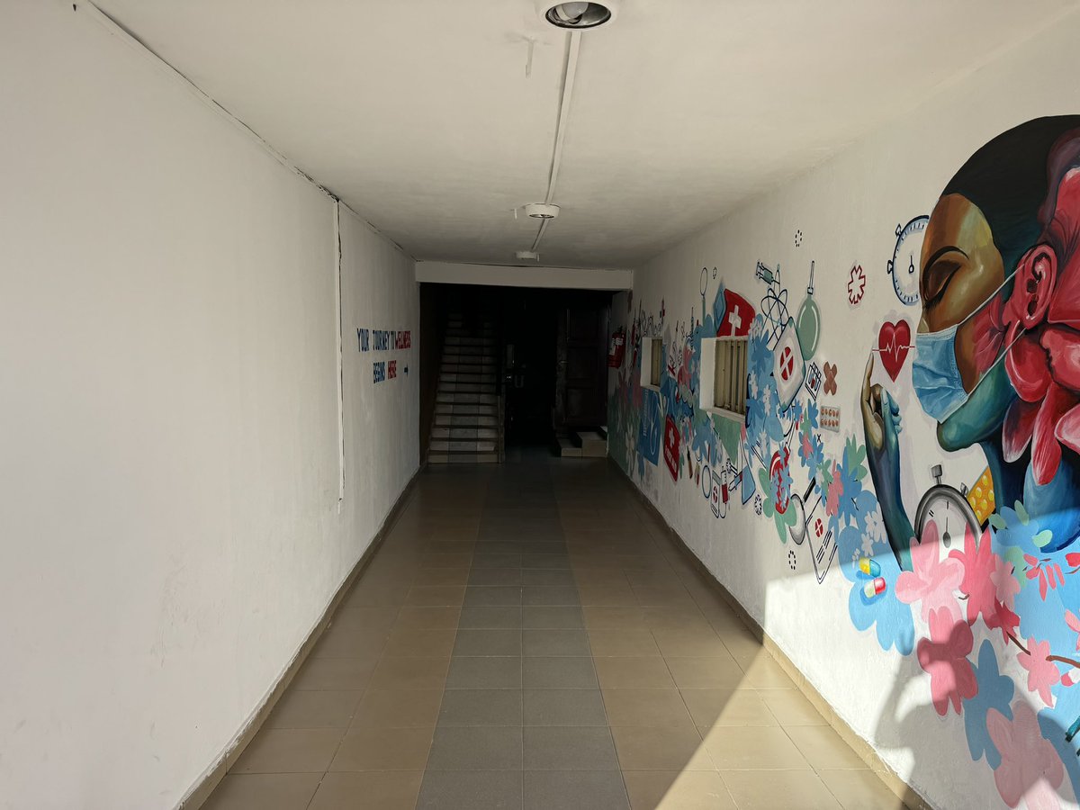 doctorwalesmd's tweet photo. Few weeks ago, I decided to elevate the experience of visiting my hospital using art, so I embarked on this project starting with our hallway. Here’s a little before and after. More to come.

Little by little, we can create a healthcare experience of our dreams in this country. https://t.co/WxvhOxrge9
