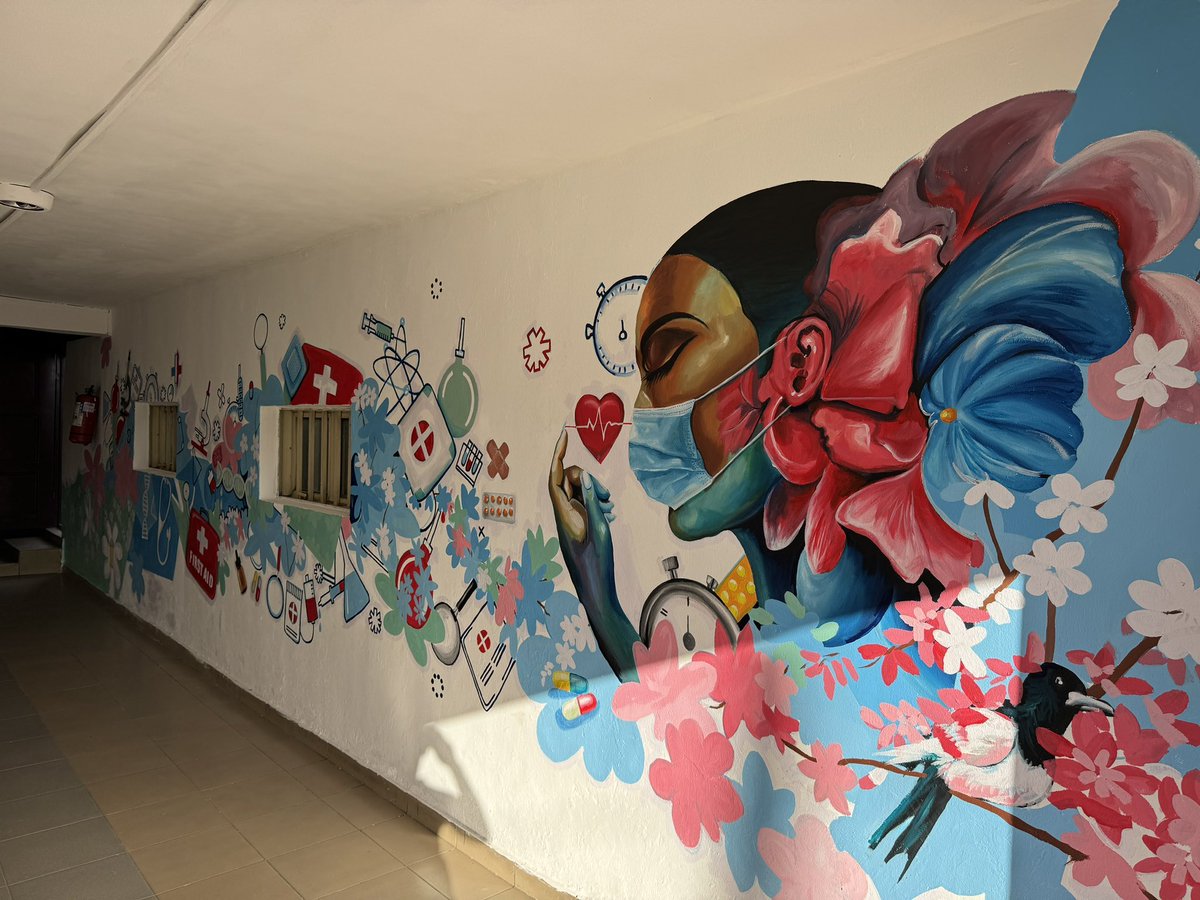 doctorwalesmd's tweet photo. Few weeks ago, I decided to elevate the experience of visiting my hospital using art, so I embarked on this project starting with our hallway. Here’s a little before and after. More to come.

Little by little, we can create a healthcare experience of our dreams in this country. https://t.co/WxvhOxrge9