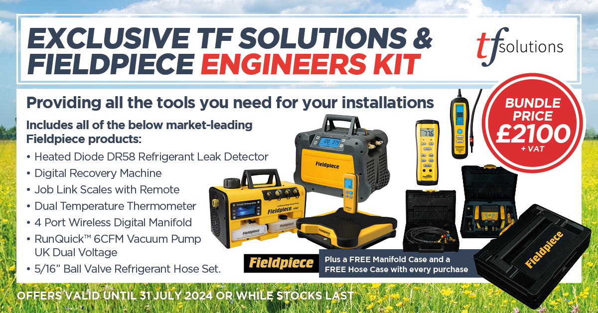 TFSolutions1's tweet photo. Elevate your installations with our exclusive Fieldpiece Engineers Kit- including all of the essential tools needed for your installations.

🎁 Plus, get a FREE Manifold Case &amp; Hose Case with Engineers Kit purchase!

Ready to upgrade your toolkit?👇
https://t.co/7zS2rfBI0f https://t.co/BhguQ8Do6J