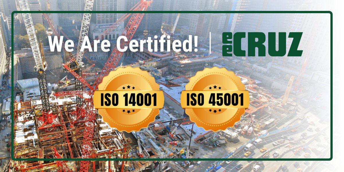 #HOCHTIEF subsidiary E.E. Cruz earned the certification #ISO45001 for occupational #health and #safety management
systems and #ISO14001 environmental management systems. #flatiron #turner di-ri.co/L1NAV