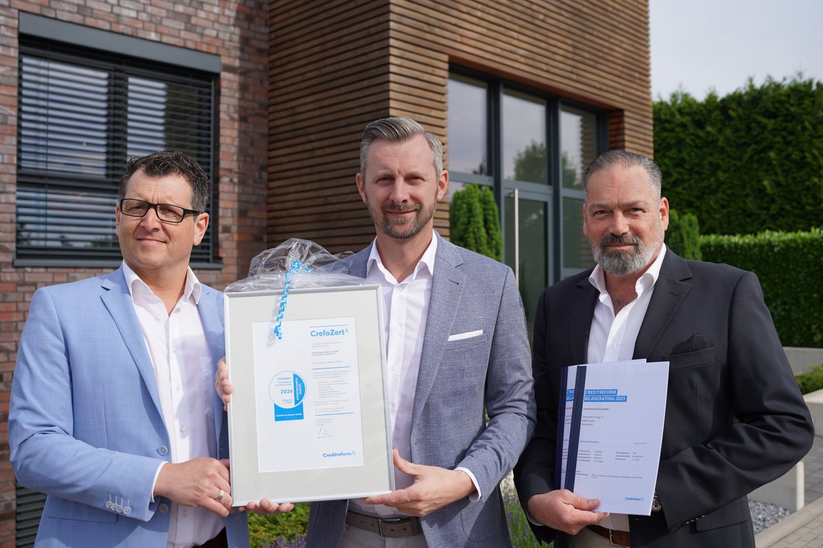 CreditreformHB's tweet photo. Top-Bonität für CareGroup Service GmbH - Creditreform erteilt Bonitätszertifikat CrefoZert an CareGroup Service GmbH, Emstek.

https://t.co/WmZhxNVj4A https://t.co/GxkXwlpyaQ