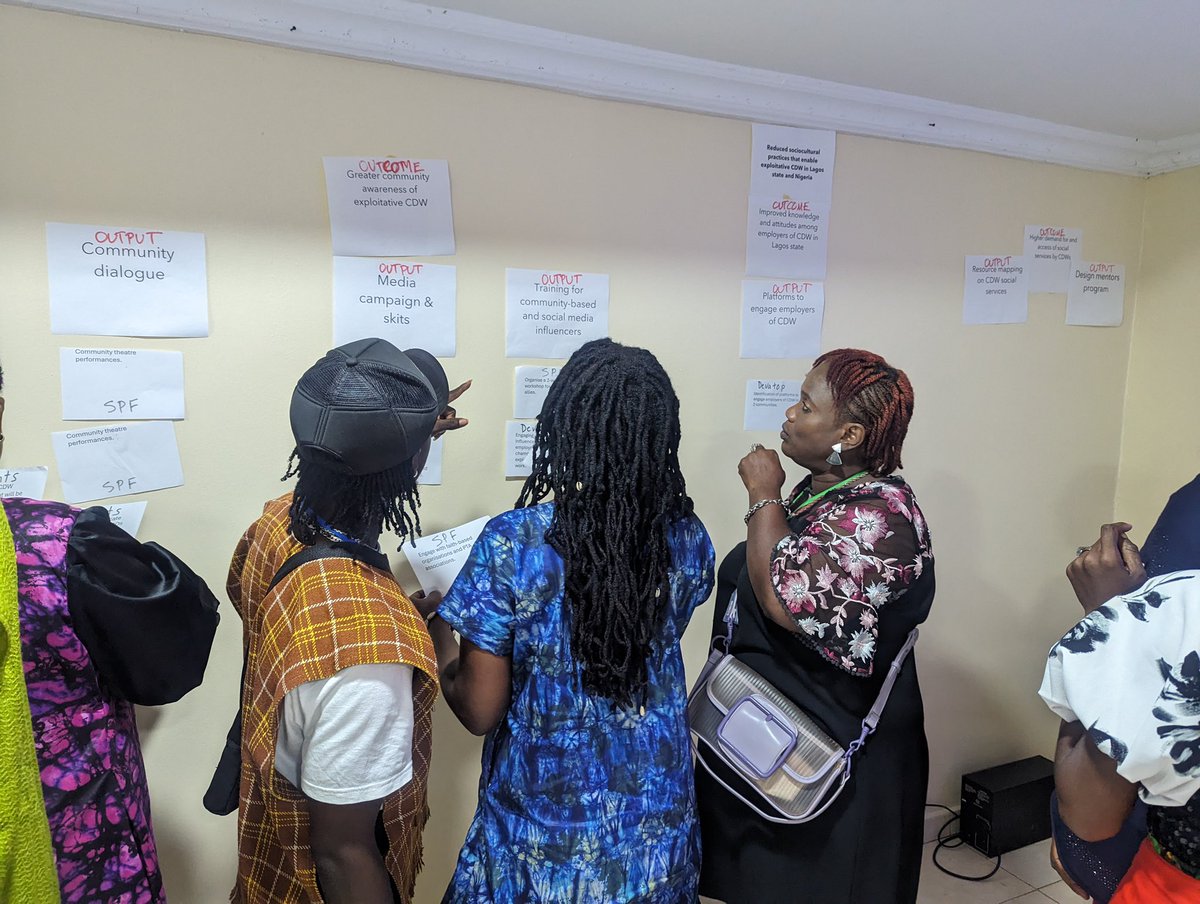 In attendance for the “Theory of Change” intensive meeting organized by the @the_freedom_fund for the pilot program on the exploitation of child domestic workers in Lagos, Nigeria.

#advocacy #freedomfund #streetprojectfoundation #thegiftchikere
