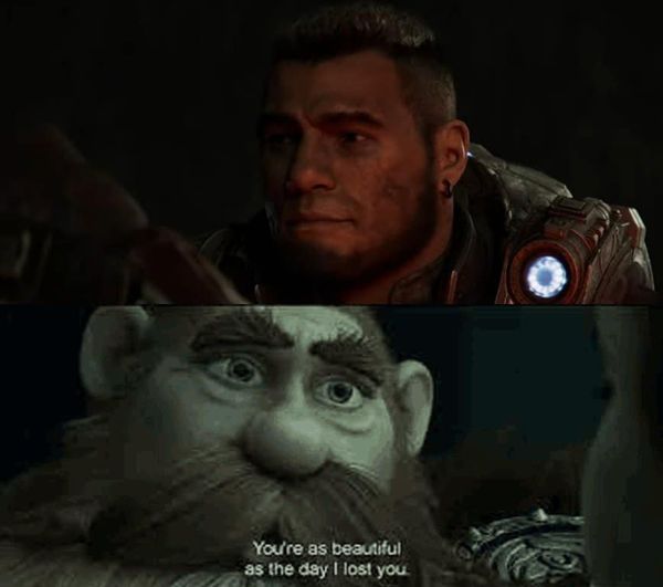 You know what i just realised watching the <a href="/GearsofWar/">Gears of War</a> E-Day trailer?

We're probably going to see Maria's mental decline and her going missing and Marcus being arrested for trying to save his and being imprisoned.

My boy has suffered enough, i don't want to cry again. 
#GoW