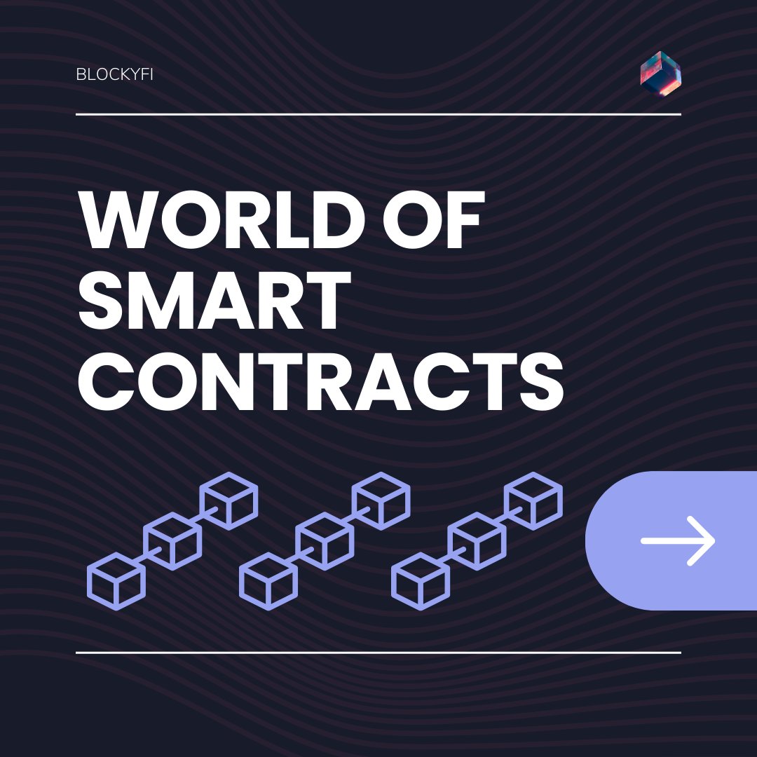 BlockyFinance's tweet photo. Imagine a world where trust is built into the code. That's the POWER of smart contracts!

👉🏻 They're revolutionising EVERYTHING, automating agreements and ensuring security.

#BlockyFi #blockchaintehcnology #datasecurity #community #smarcontracts #crypto #cryptocurrency https://t.co/6Rmphl3YM3