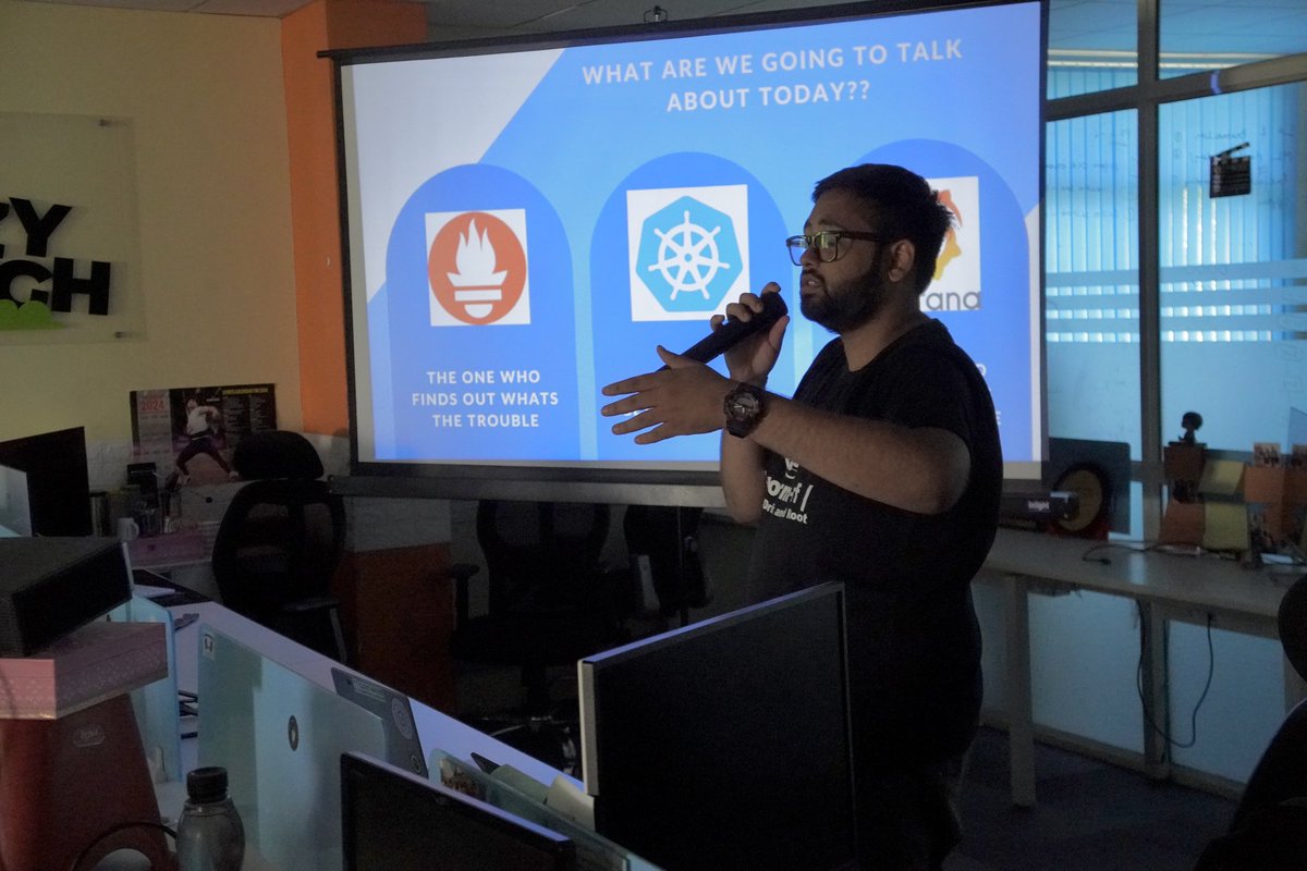 aurigait's tweet photo. We celebrated a decade of Kubernetes with an awesome bash in Jaipur, co-hosted by the CNCF Jaipur - Rajasthan, Grafana Labs (Grafana &amp; Friends Jaipur) and AWS User Group Jaipur - Rajasthan !
#Kubernetes #CloudNative #BirthdayBash #CNCF #Grafana #Jaipur #TechCommunity https://t.co/oQ1ukz3lLi