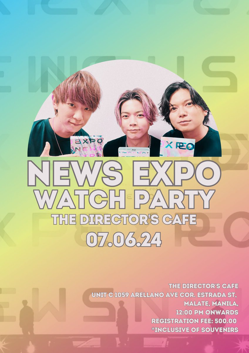 NEWS_FanEventPh's tweet photo. Watching NEWS with Team NEWS is always the better way to watch NEWS.
Join us as we watch the NEWS EXPO this coming July 6. 💜💛💚

Don't forget to register for our event. Sign up here: https://t.co/FnfO9b2dPu https://t.co/0OtuhWtIZO