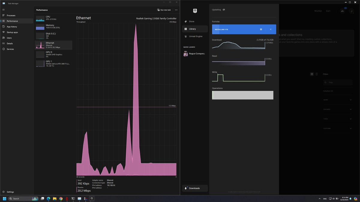 joeldiaz07's tweet photo. @TuMundoInter Aqui tienen su test de su giga 💩💩 limitado a 20mbps de 7pm a 11pm,
Pruebas hechas en steam, epic games, speedtest servidor de hivelocity (miami) con descarga de archivo 10gb, https://t.co/EFj495Nhep
#GigaEstafa de #InterEstafa https://t.co/8FEyhFoEcS