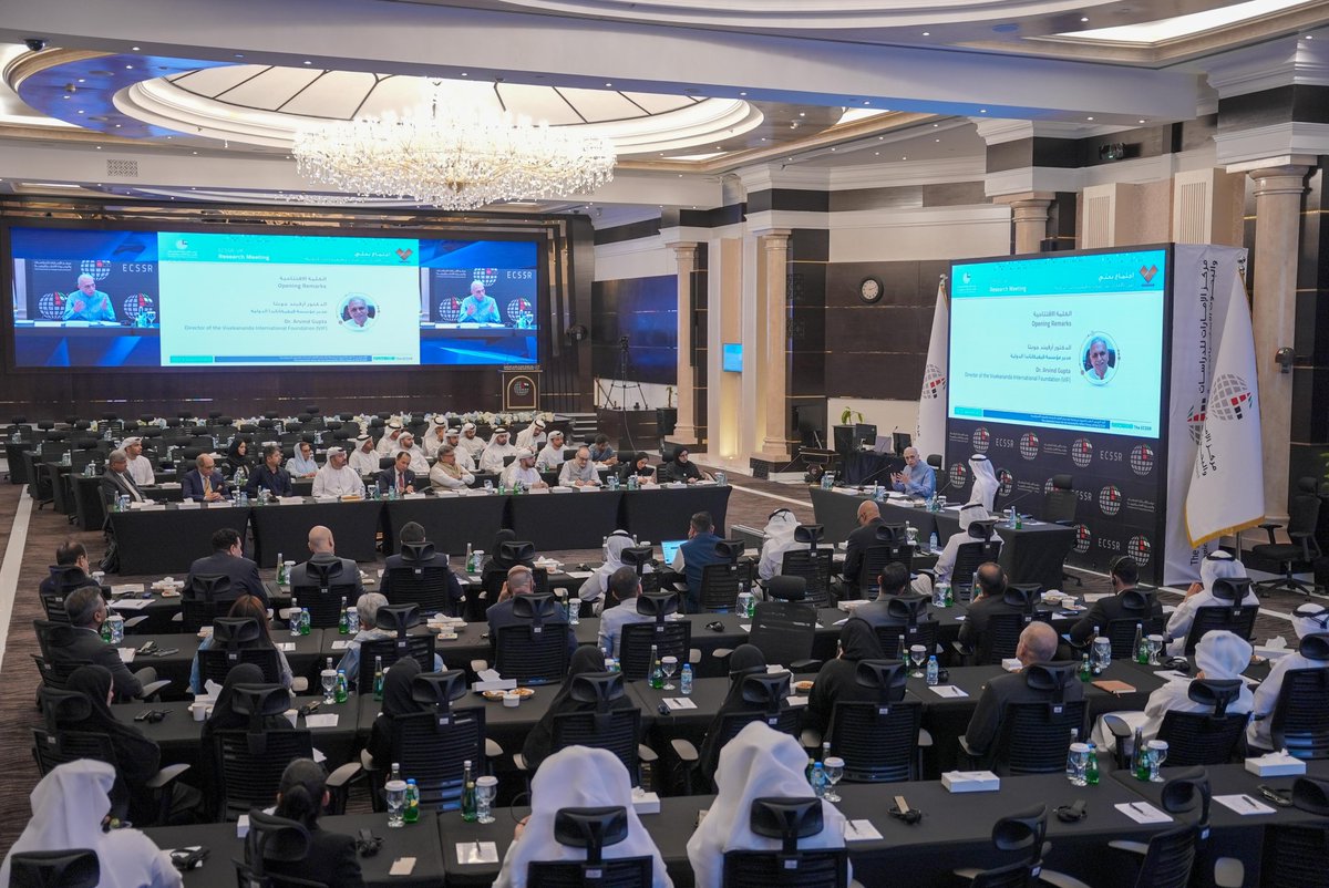 vifindia's tweet photo. Vivekananda International Foundation, New Delhi and the Emirates Center for Strategic Studies and Research, Abu Dhabi held think-tank level dialogue on 3 June 2024 in Abu Dhabi to explore new possibilities of cooperation in trade and advanced technologies. @TheECSSR
#ECSSR #VIF #IndiaUAERelations