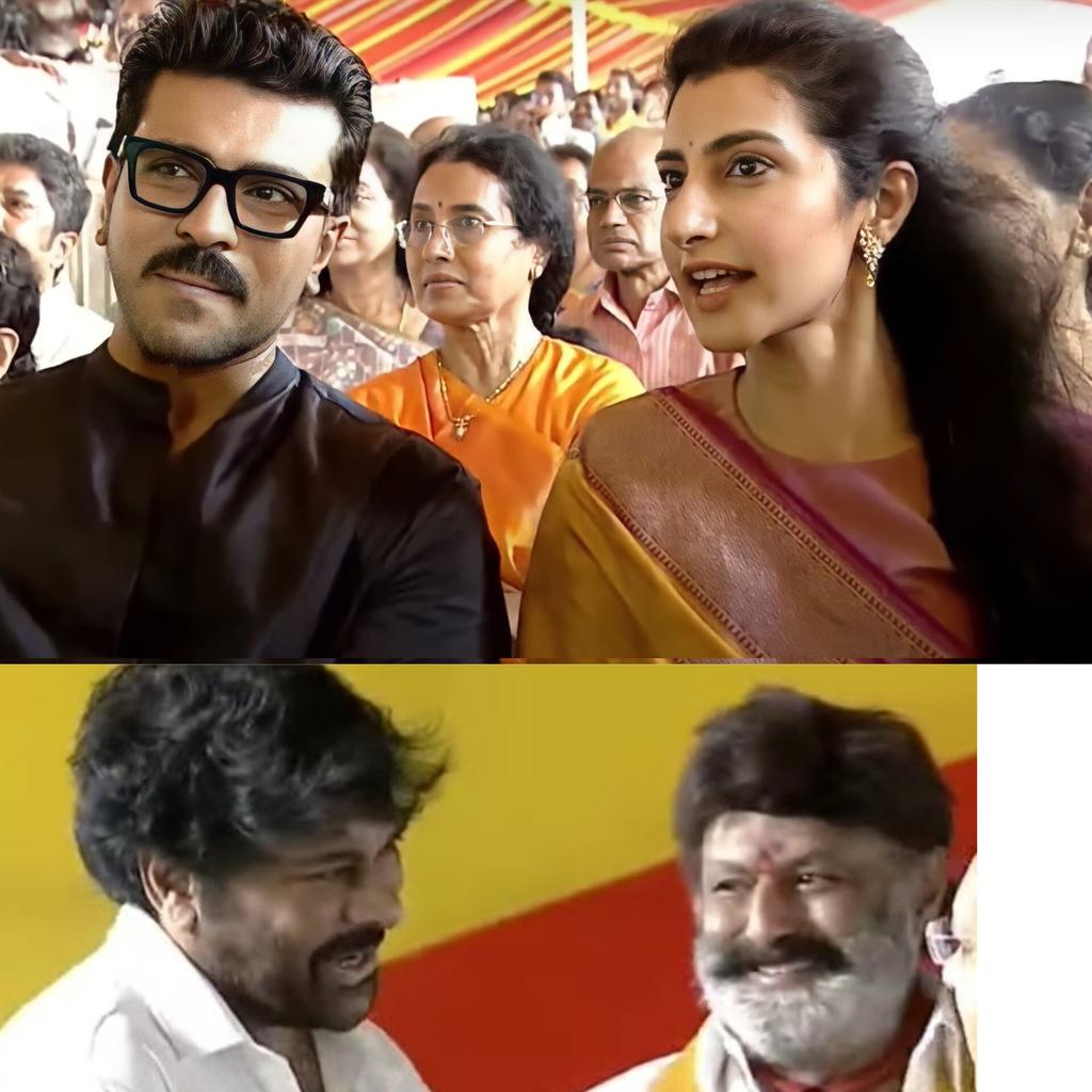 MrCharmerStan's tweet photo. Potthu Dharmam ❤️‍🔥
Mega - Nandamuri 🔥🔥🥰 👌
#RamCharan #Brahmini
#Chiru #Balayya 
#PawanKalyanAneNenu https://t.co/A6N6cPrY0M