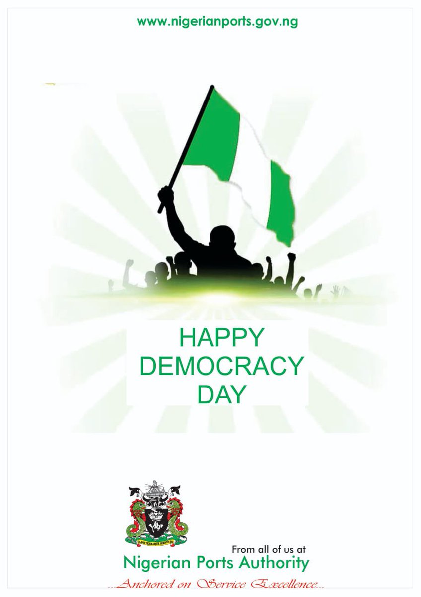 Happy Democracy Day, Nigeria. As we celebrate 25 years of uninterrupted democracy, we reflect on the positive impact of transformative port reforms on our industry as a product of democracy. These reforms have significantly enhanced our operations and contributed to our growth.