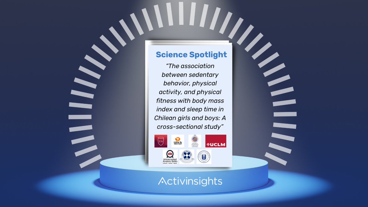 Activinsights's tweet photo. #ScienceSpotlight “The association between sedentary behavior, physical activity, and physical fitness with BMI and sleep time in (222) Chilean children.”

🔗 https://t.co/iYeRSNC7FA

Authors: @autonomadechile @UDLA_CL @pucv_cl @uandresbello @UFROntera @ucatolicamaule https://t.co/EUEoqp5OZC