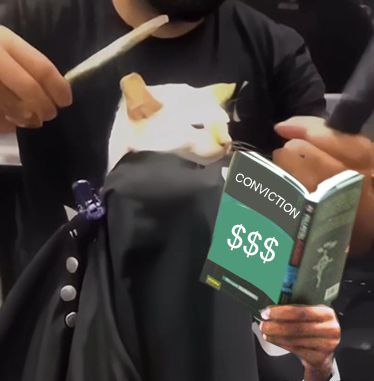 cat getting fade tweet media