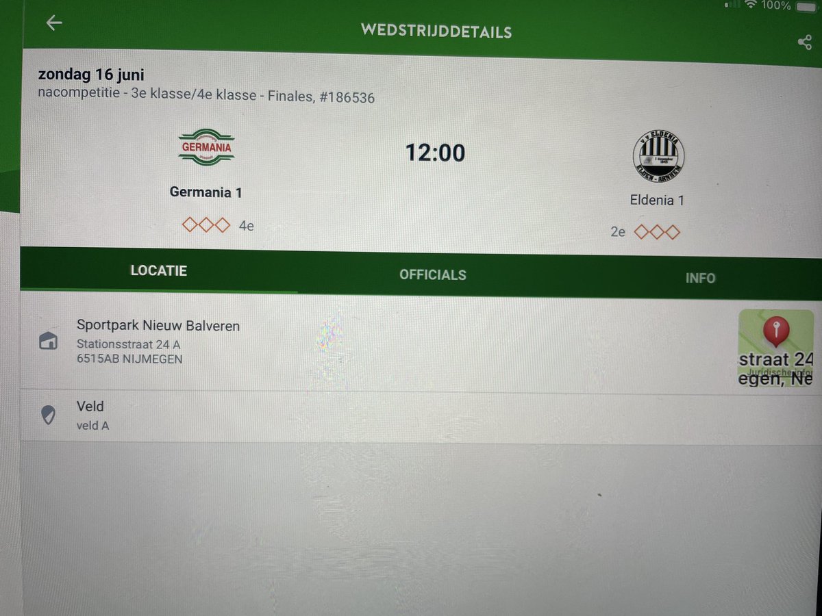 vvGermania's tweet photo. Finale Germania - Eldenia bij OSC https://t.co/cJzjgWe5S1