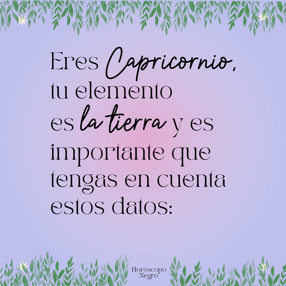 capricornio_hn's tweet photo. Capricornio, tu elemento es la tierra y aquí van datos interesantes que debes saber 🔮 https://t.co/rERnT2cuSl