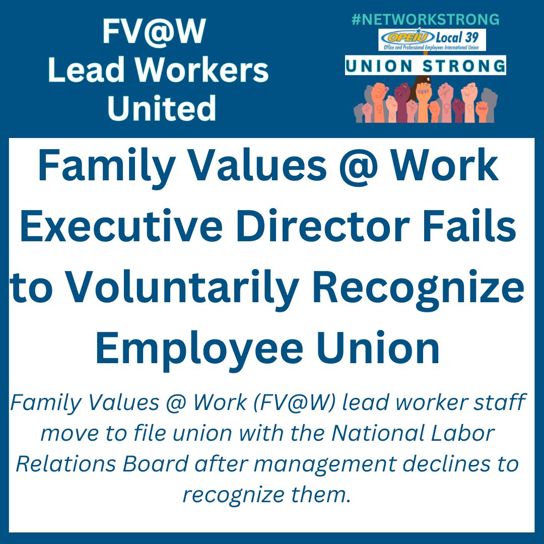 See the following statement from FV@W Lead Workers United (represented by <a href="/OPEIU39/">OPEIU Local 39</a>