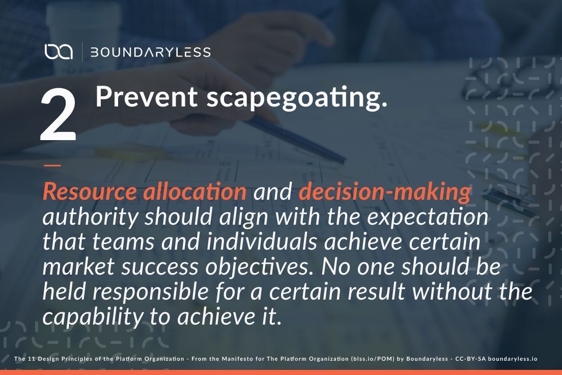 Boundaryless_'s tweet image. Principle #2: Preventing scapegoating fosters a collaborative, accountable environment. Is this seen in your workplace? Steps to apply it? #PlatformOrg #Boundaryless blss.io/POM