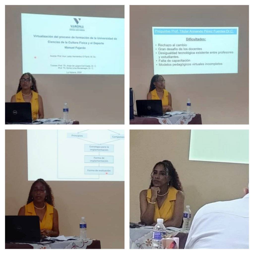 Felicitamos a nuestra querida profesora #LeidyHernandezOfarrill por su exitosa defensa del Doctorado en #CienciasPedagógicas en la <a href="/univrsdadvarona/">Universidad de Ciencias Pedagógicas E. J. Varona</a> Logro que demuestra tu estirpe de guerrera, tu valia, tu talento y tu profesionalidad. Contamos contigo #ParaSeguirCreciendo