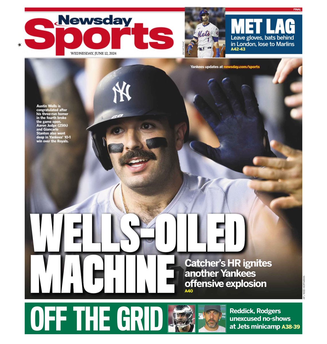 rshields37's tweet photo. I’m gonna go get the papers, get the papers: back page edition. https://t.co/KtU5vRNzaP