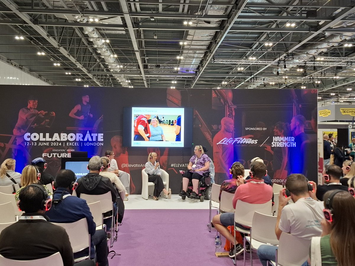 <a href="/sportforconf/">Sport for Confidence</a>'s Lynsey Barrett and <a href="/EveryoneActive/">Everyone Active</a>'s Rebecca Phillips at <a href="/elevatearena/">Elevate</a> with Jo (right). She says the occupational therapist foundation has helped increased her confidence so she can "give back to the people who helped me, and are still helping me." #elevate