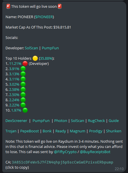 DragonWallets's tweet photo. @PIONEER_LILLY Thank you for the 20x! Click the link in my bio if you want calls like this. https://t.co/EHUkGmwbPm