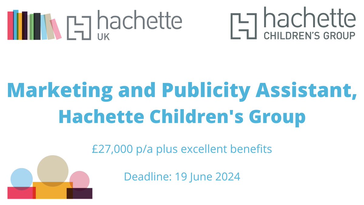 Hachette Careers (@hachettecareers) on Twitter photo Entry level role alert!
Come and join our award-winning children's marketing and PR team <a href="/HachetteKids/">Hachette Children's Group</a> are looking for a new Marketing and PR Assistant, details here: rb.gy/6jl6so Entry level role alert!
Come and join our award-winning children's marketing and PR team <a href="/HachetteKids/">Hachette Children's Group</a> are looking for a new Marketing and PR Assistant, details here: rb.gy/6jl6so