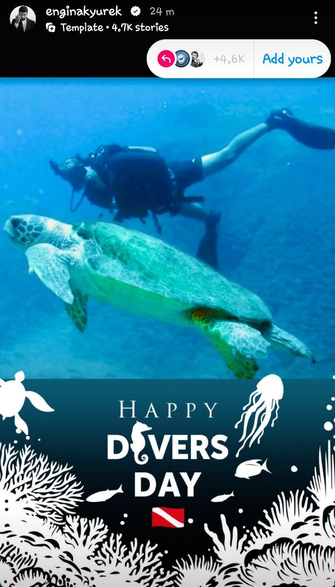 Feliz dia del buceador #EnginAkyürek
