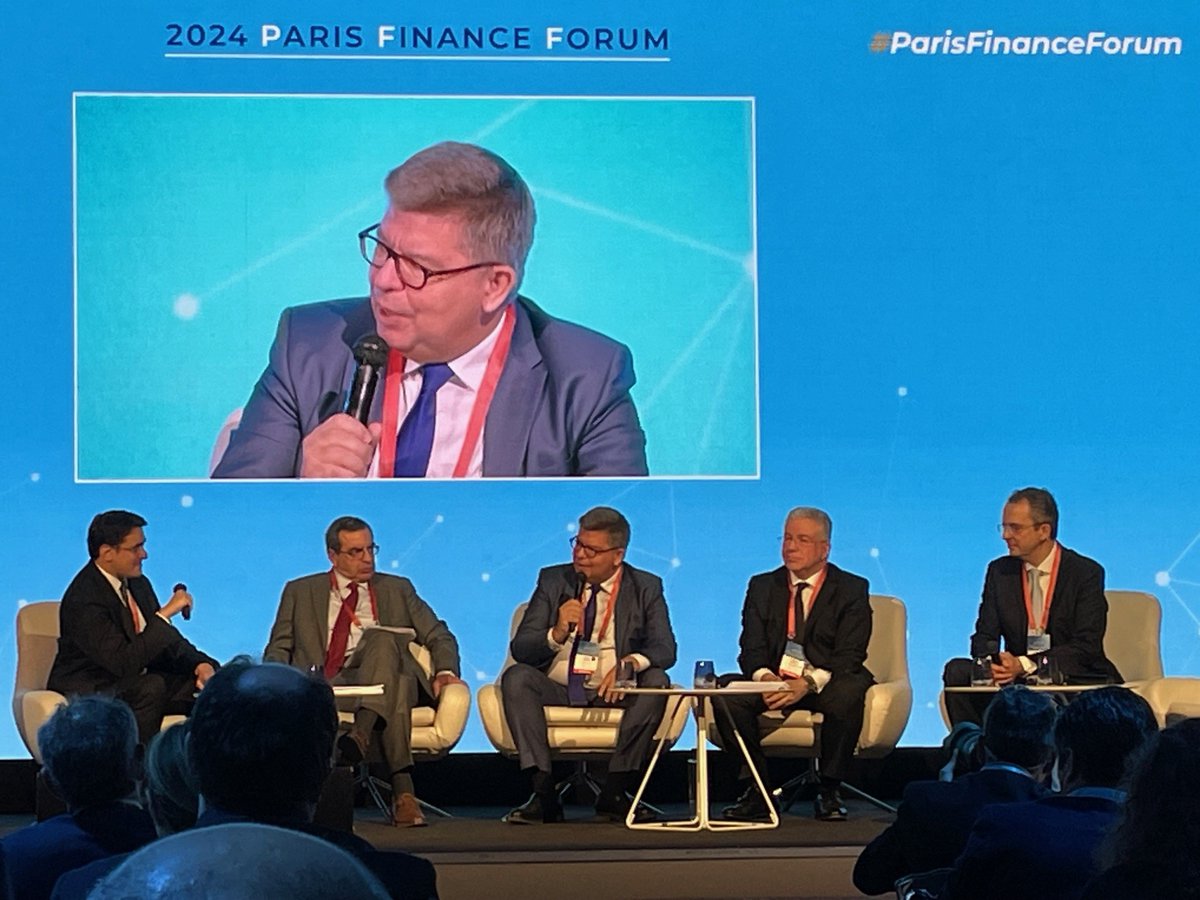 CathayCapital's tweet photo. 🌟 Highlights from Paris Finance Forum 2024
Yesterday, our Partner Bruno Bezard delivered an engaging talk at the Paris Finance Forum 2024, organized by Paris Europlace👏 https://t.co/muIebS7E2N