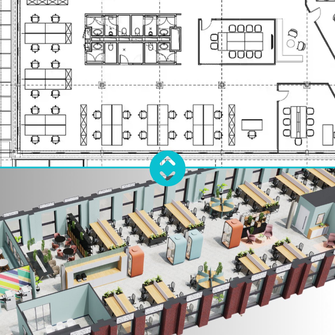 Looking to lease your office space faster? 🏢 🤝 

Then transform traditional 2D black &amp; white floor plans into immersive 3D models. 

Improve your leasing velocity and speed up tenants’ decision-making by using 3D space planning technology. 

Book a demo:
brightspaces.tech/request-a-demo/