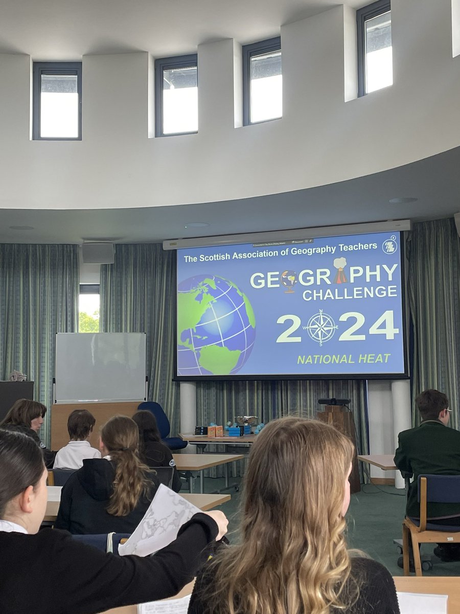 Our team have arrived in Dollar for the Scottish Association of Geography Teachers Quiz! Good luck Penny, Haashir  and Aleena!