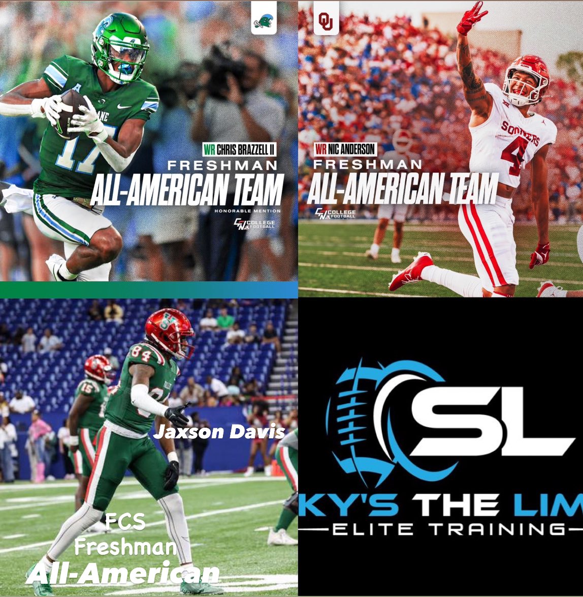 Class of ‘23 Freshman All-American 
#ArriveReady #NotOne #NotTwo #ButThreeOfEm #AllAmericanTraining 
#CoachHooksTrained