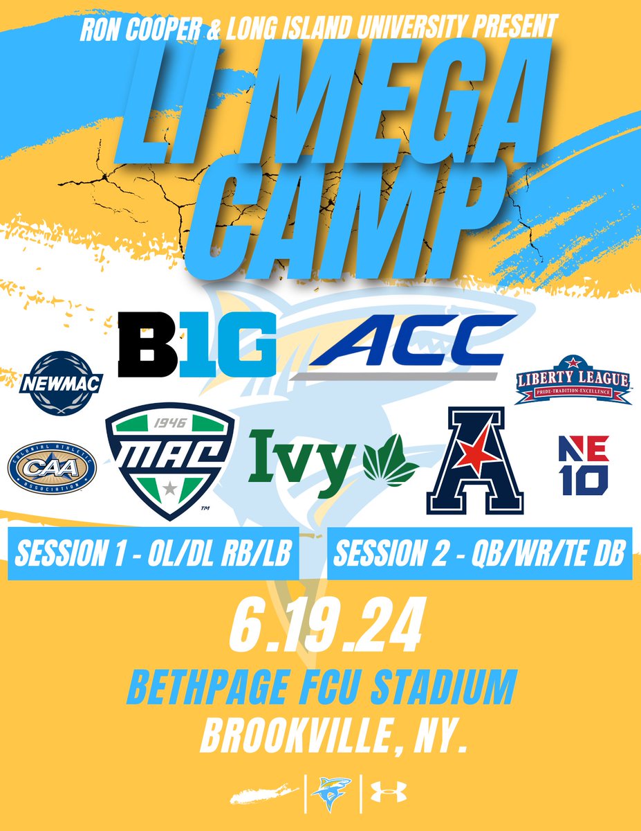 CoachRoyLIU's tweet image. LONG ISLAND! NYC! NEW JERSEY! NEW ENGLAND! This Mega Camp is for YOU! Represent the NorthEast in front of some of the best Coaches in the country! Details and Registration: rb.gy/84h1xh

#longislandfootball #nycfootball #njfootball #newenglandfootball