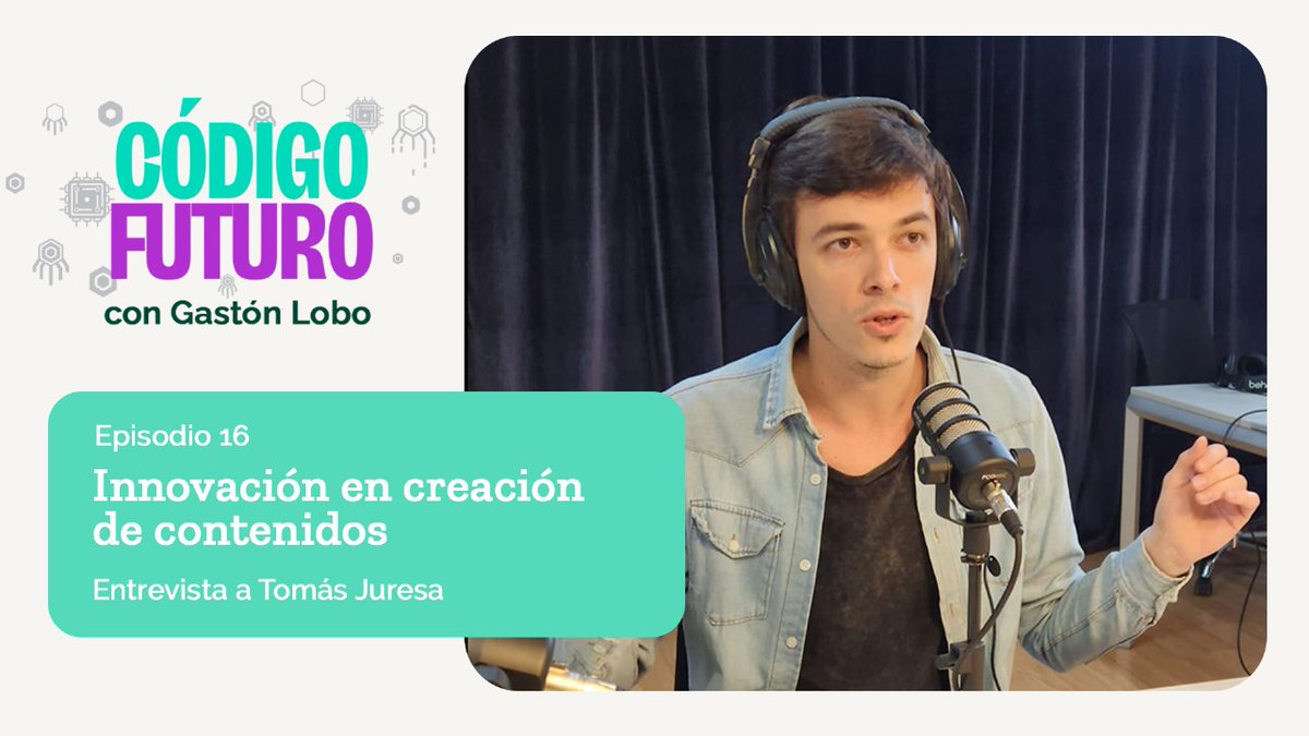 Quvopodcasts's tweet image. #CódigoFuturo | Episodio 16
@GastyLobo habla con @tomasjuresa sobre creación de contenidos, innovación y tecnología. Estrategias de desarrollo, crecimiento y monetización. Y el recurso de la inteligencia artificial en el trabajo de producción.
 
Escuchalo👉bit.ly/3XqqFup