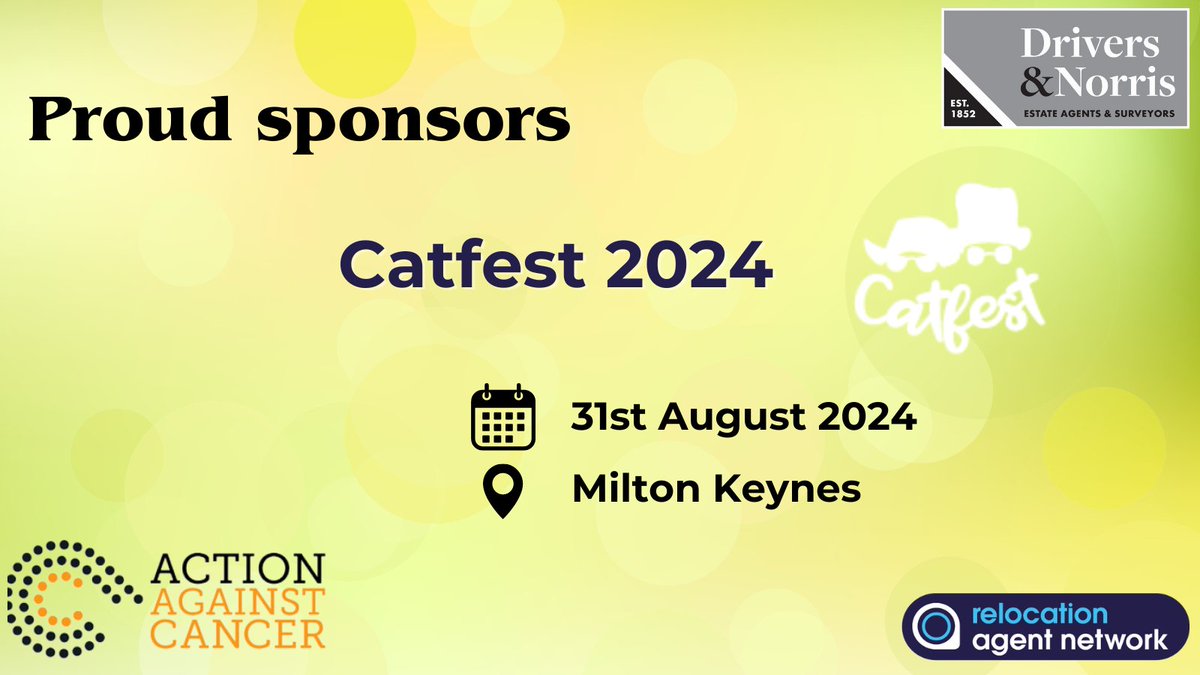 drivers_norris's tweet photo. We are proud supporters of the #Catfest 2024 in aid of @AACancerOrg! Find more about the festival hereπhttps://t.co/yQe0ZbQHhs
Let's come together to contribute to a worthy cause!
@agencytrainer @Agents_Giving @RelocationAgent https://t.co/y1173rVkwt