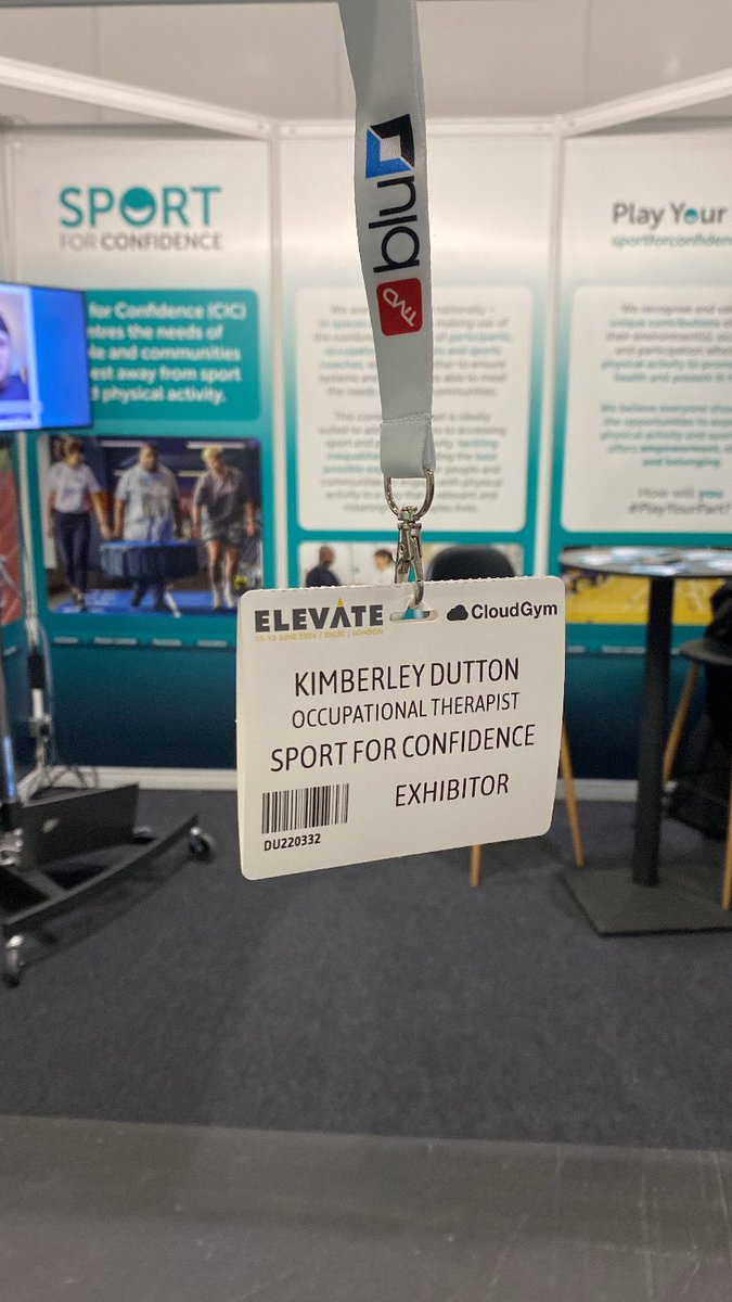 Excited to be at <a href="/elevatearena/">Elevate</a> today! Come say hi to me 👋🏼 at J16 and hear about the wonderful work of <a href="/sportforconf/">Sport for Confidence</a> using physical activity therapeutically to experience  empowerment, choice and belonging ✨