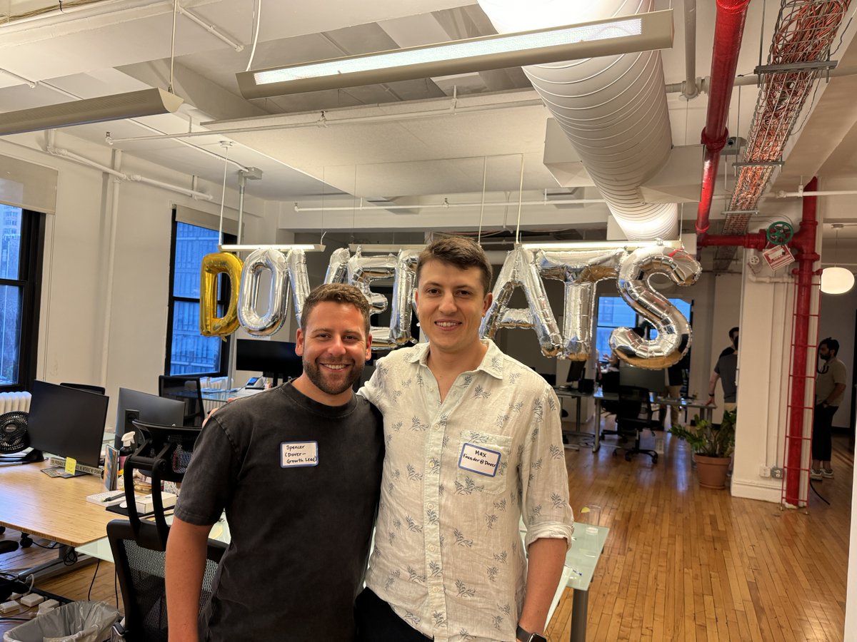 We (@doverhq) had a blast hosting the Seed/Series A Founder Meetup at #nyctechweek last week!

This was the first time NYC tech week felt real –– met lots of legit founders coming from all over the US/internationally.

Thanks to <a href="/shravvmehtaa/">Shrav Mehta</a> and <a href="/secureframe/">Secureframe</a> for co-sponsoring!