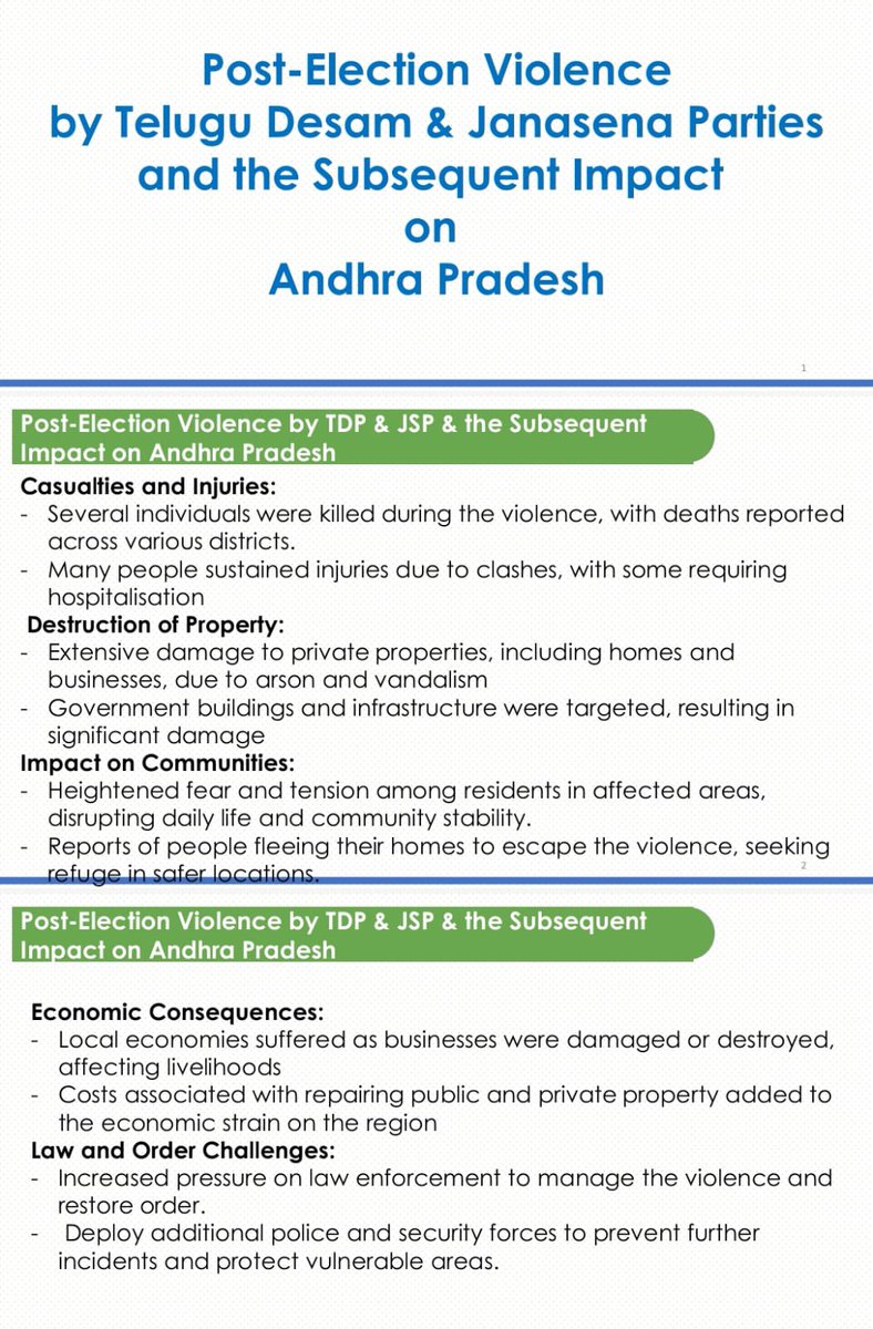 YSRCParty's tweet photo. రాష్ట్రంలో టీడీపీ దాడులపై రాష్ట్రపతి, ప్రధానికి, హోంమంత్రి, జాతీయ మానవ హక్కుల కమిషన్ కు వైయస్ఆర్ సీపీ ఫిర్యాదు.

#TDPGoons https://t.co/JNEcMXVxWM