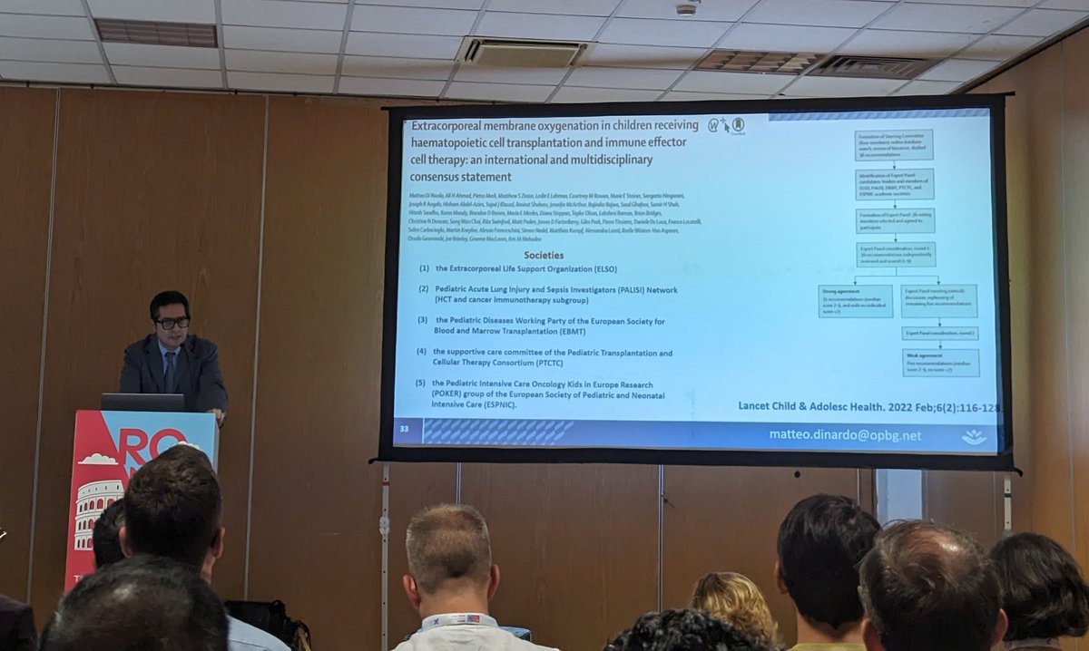 Discussing how EMCO is no longer a complete contraindication in children post stem cell transplant but an individualized response is needed <a href="/Mat_DiNardo/">Matteo Di Nardo</a> <a href="/ESPNIC_Society/">ESPNIC</a> #ESPNIC2024