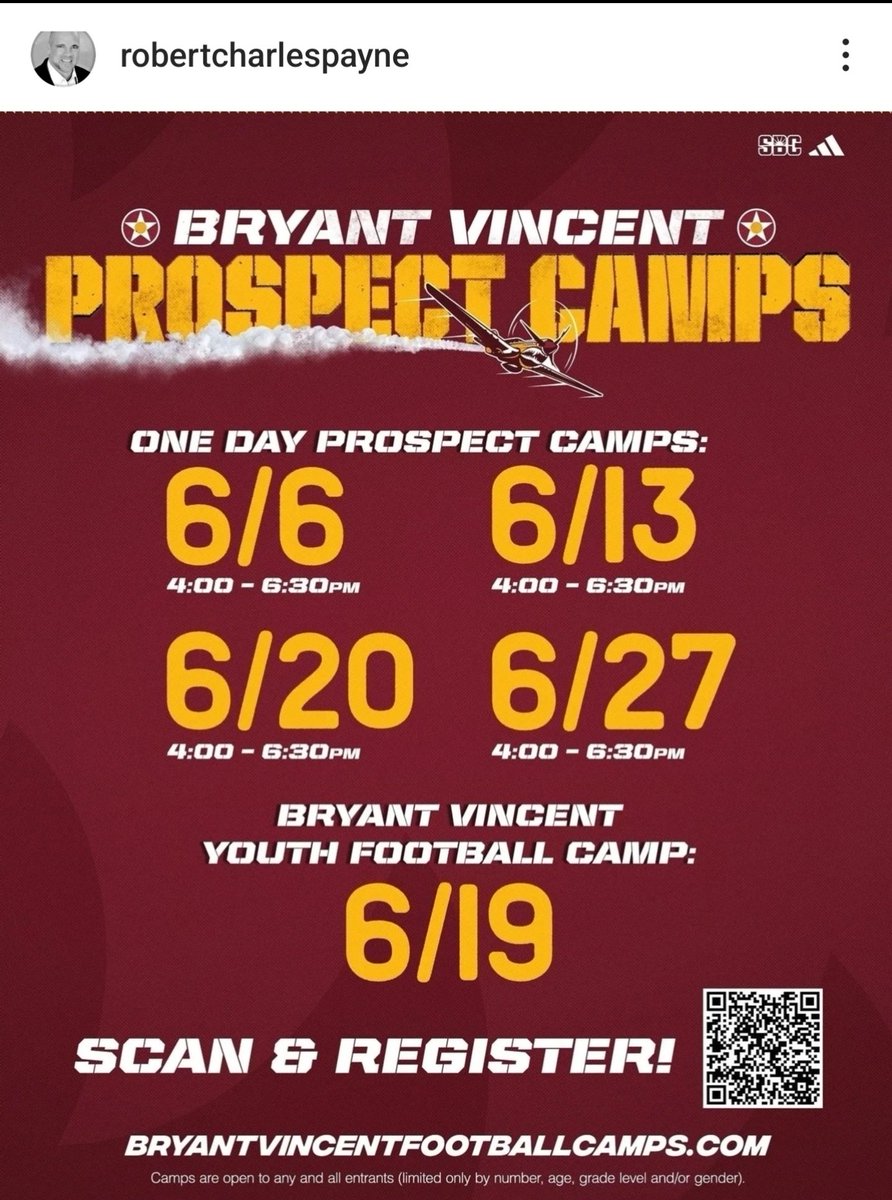 RobertCPayne's tweet photo. Register for ULM Youth Football Camp. It's June 19th ! K-8th Grade. https://t.co/uHgOPbgUVh
