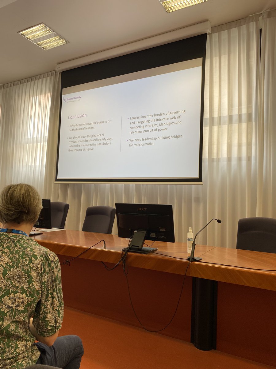 Very inspiring presentation by <a href="/Sotarauta/">Markku Sotarauta</a> as always. Turn tensions into opportunities for #TIP