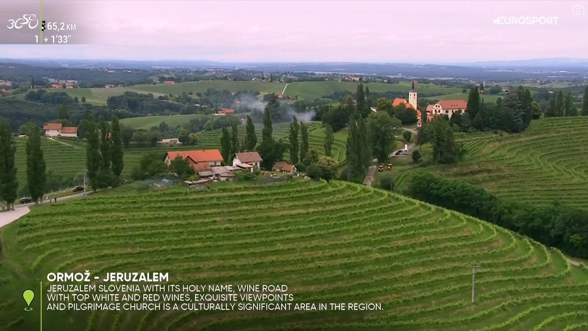 Aww, look at that. 💚 The always peaceful Jerusalem. Full of vineyards, a holy land indeed.
#TourofSlovenia