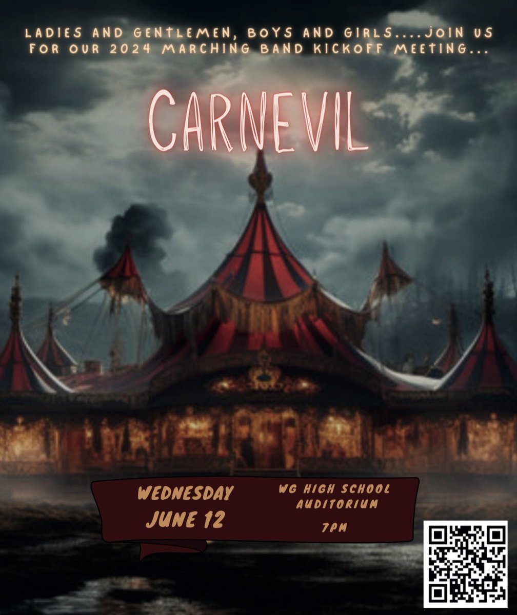 Tonight is our high school marching band kick off! Even if you’re unsure what you want to play we can find the perfect place for you. Join our 34+ state championship winning team. You won’t regret it. 7pm at Wghs aud. No experience needed. <a href="/WGFineArts/">West Genesee Fine Arts</a> <a href="/WestGeneseeCSD/">West Genesee Schools</a>