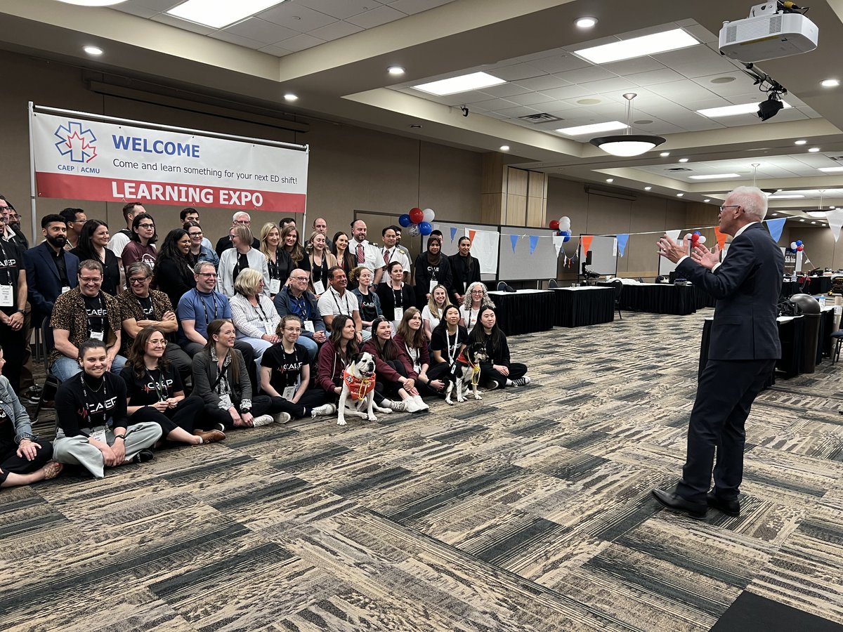 Zola and I have been having a blast at #CAEP24 all week. We are excited to host our workshop this AM with our amazing teams - one last chance to learn about #TherapyDog integration for #EmergencyMedicine!

Send us your pics if you met dogs this week! 

<a href="/CAEP_Docs/">CAEP</a> <a href="/CAEPConference/">#CAEP24 Saskatoon</a>
