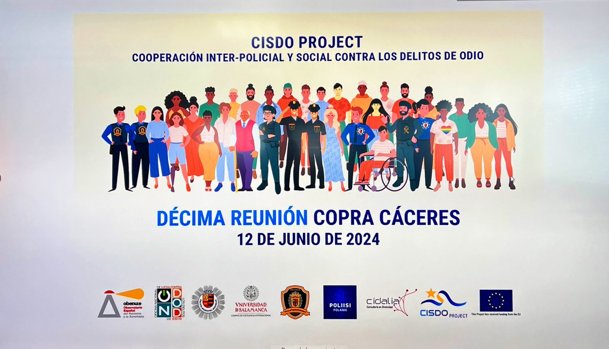 guardiacivilcc's tweet photo. 1/4 Hoy, la Comandancia de la @guardiacivilcc ha sido el escenario para el acto de clausura de la comunidad de prácticas #COPRA. Un proyecto que ha unido esfuerzos en la lucha contra los delitos de odio. #CISDO #OBERAXE https://t.co/yOBVeolORo