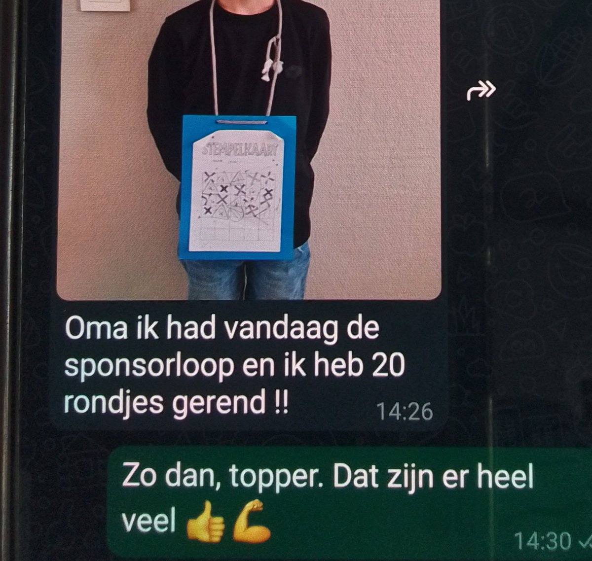 aslo63's tweet photo. Maar goed dat ik een max van 10โฌ heb aangegeven ( elk rondje is โฌ1 ) ๐. #sponsorloop https://t.co/o7Q5vTIH75