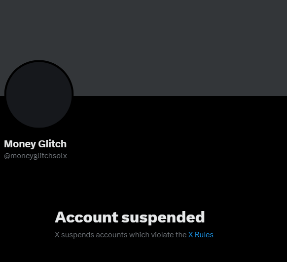 CryptoRugMunch's tweet photo. Hey everyone, be aware of this scam by influencers in our space.

@booksey and @barkmeta held spaces and posted tweets promoting a presale for ‘moneyglitch’ @moneyglitchsolx. They claimed to have raised over $1 million for the presale. Then, the official Twitter was suspended and all tweets from daokwondo and barkmeta pertaining to moneyglitch were deleted. They have yet to comment or respond to their followers about it.
